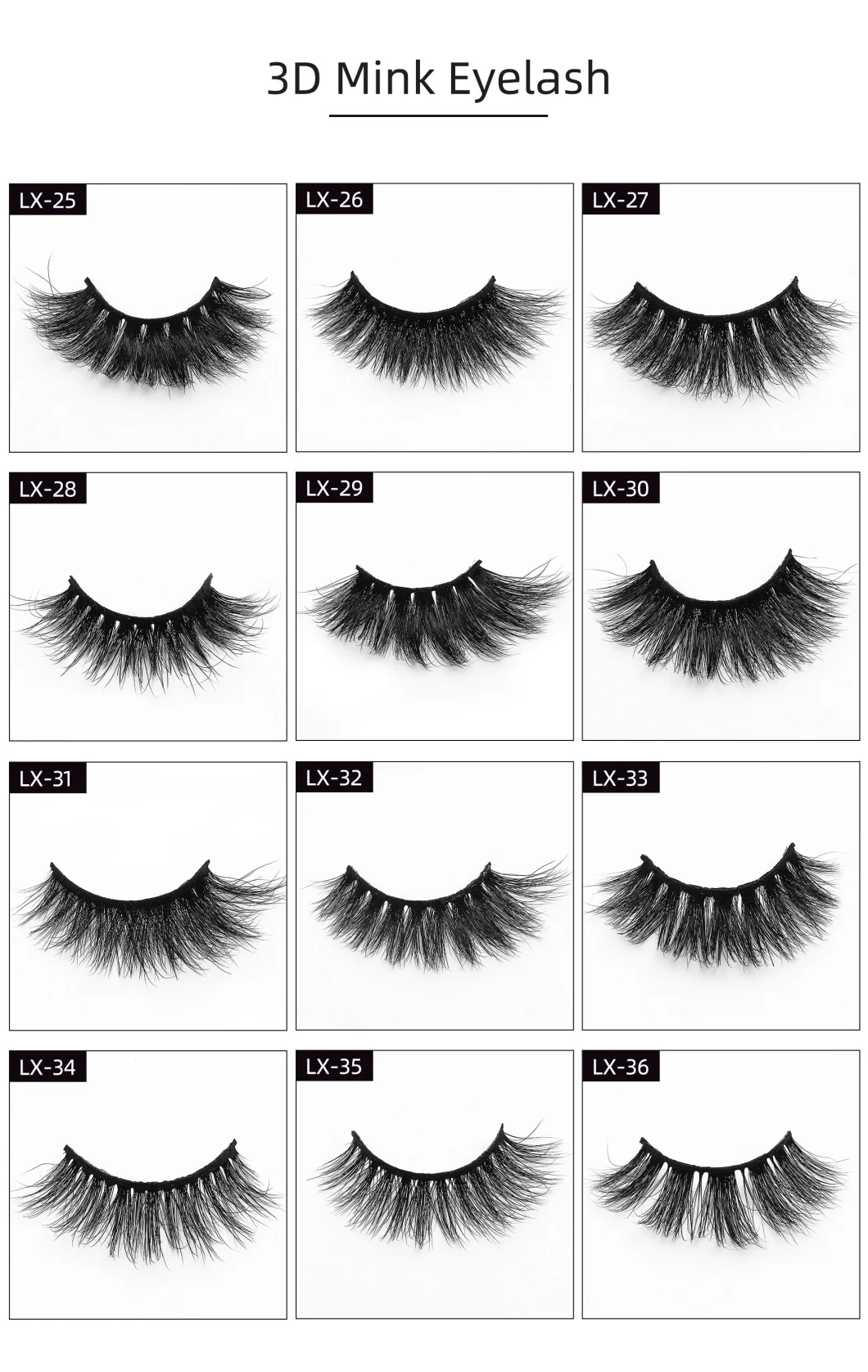 New Style Natural Long Thick False Eyelashes Hand Made with Magnetic Box Eye Makeup Tools