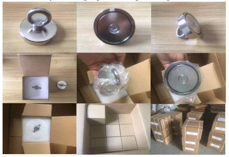 700lbs Diameter 60mm Neodymium Pot Magnets Fishing Magnets