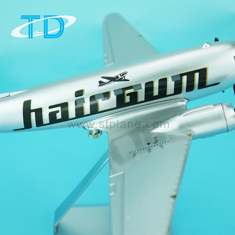 Decorative Static Resin Desktop Airplane Toy Plane Model DC-3