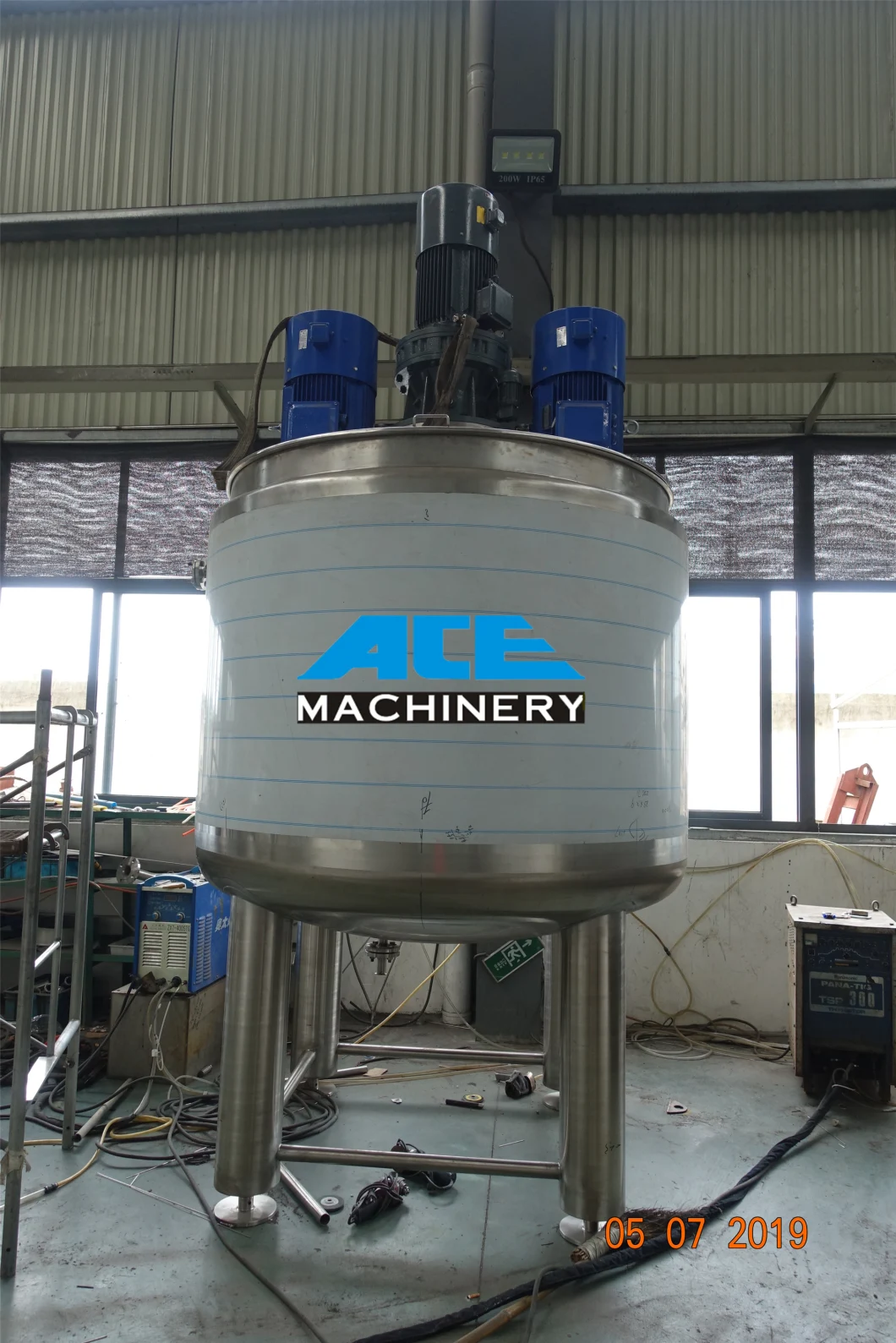 100L Stainless Steel Tank Bottom Magnetic Mixer/Industrial Magnetic Stirrer Machine/Magnetic Mixing Tank