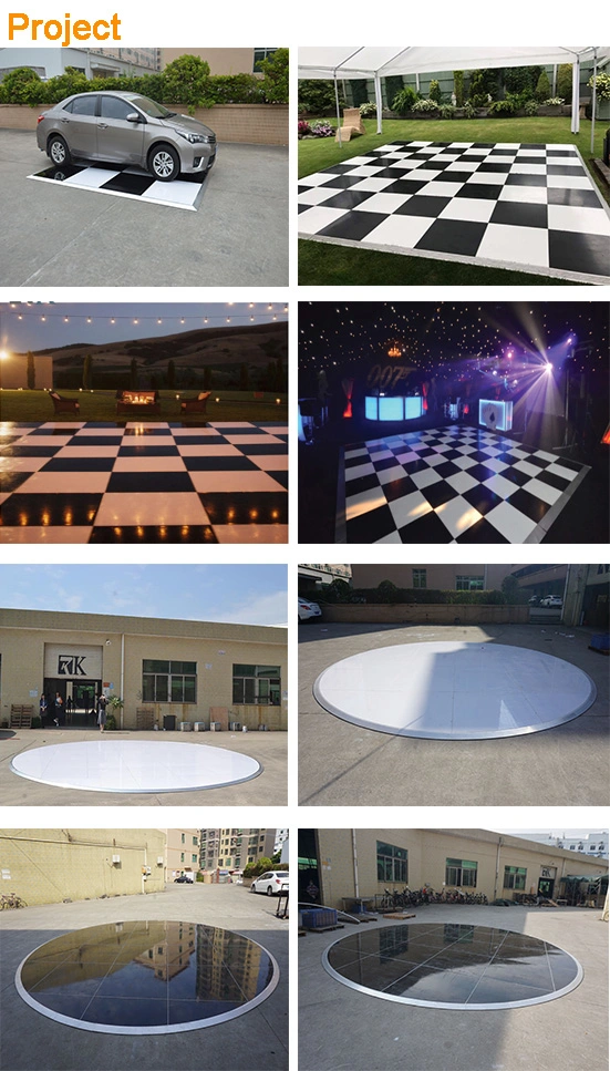 Aluminum Stage with Four Legs Portable Stage Equipment Non-Slip Platform