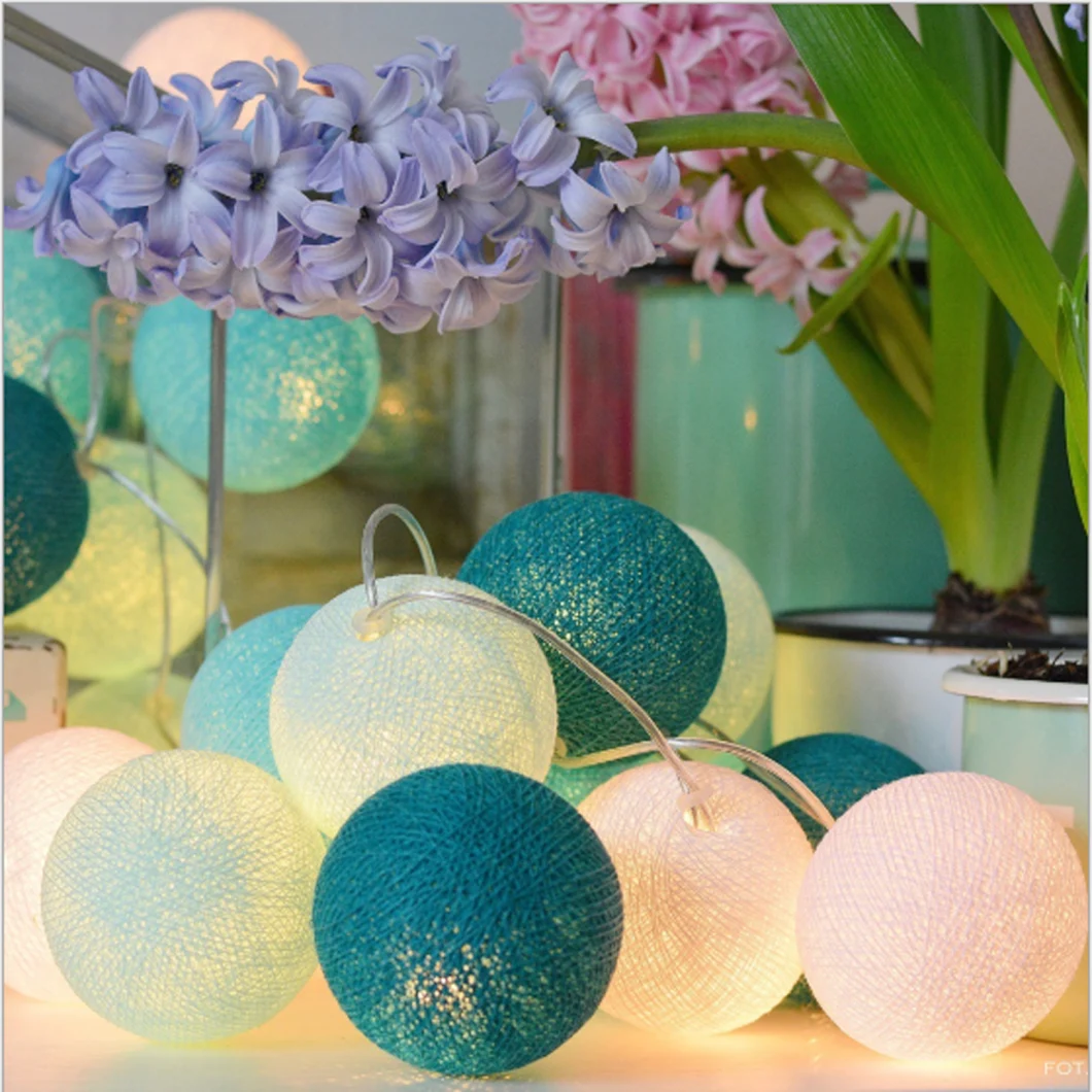 Ball String Lights Cotton String Lamp String Cotton Ball String