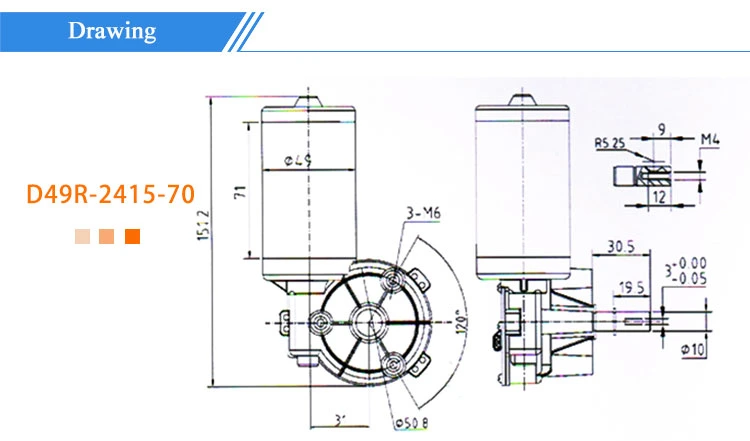 Factory Customized Permanent Magnet DC 12V Plastic Geared Motor