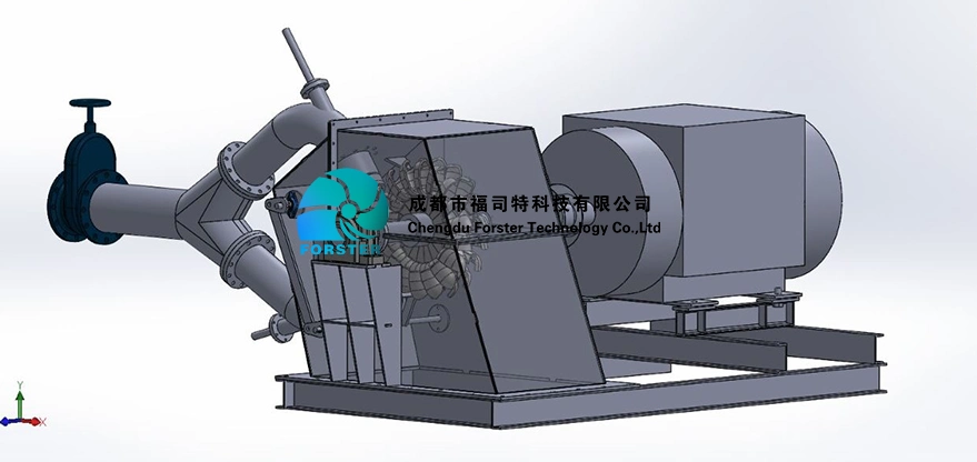 10kw Axial Generator Axial Flow Hydro Turbine Low Rpm