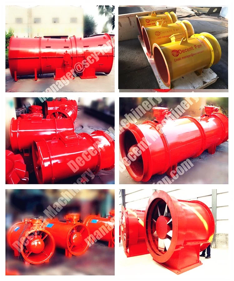 China Professional Manufacture Ventilation Axial Fan Long Tube Axial Fan Axial Flow Mine Fan