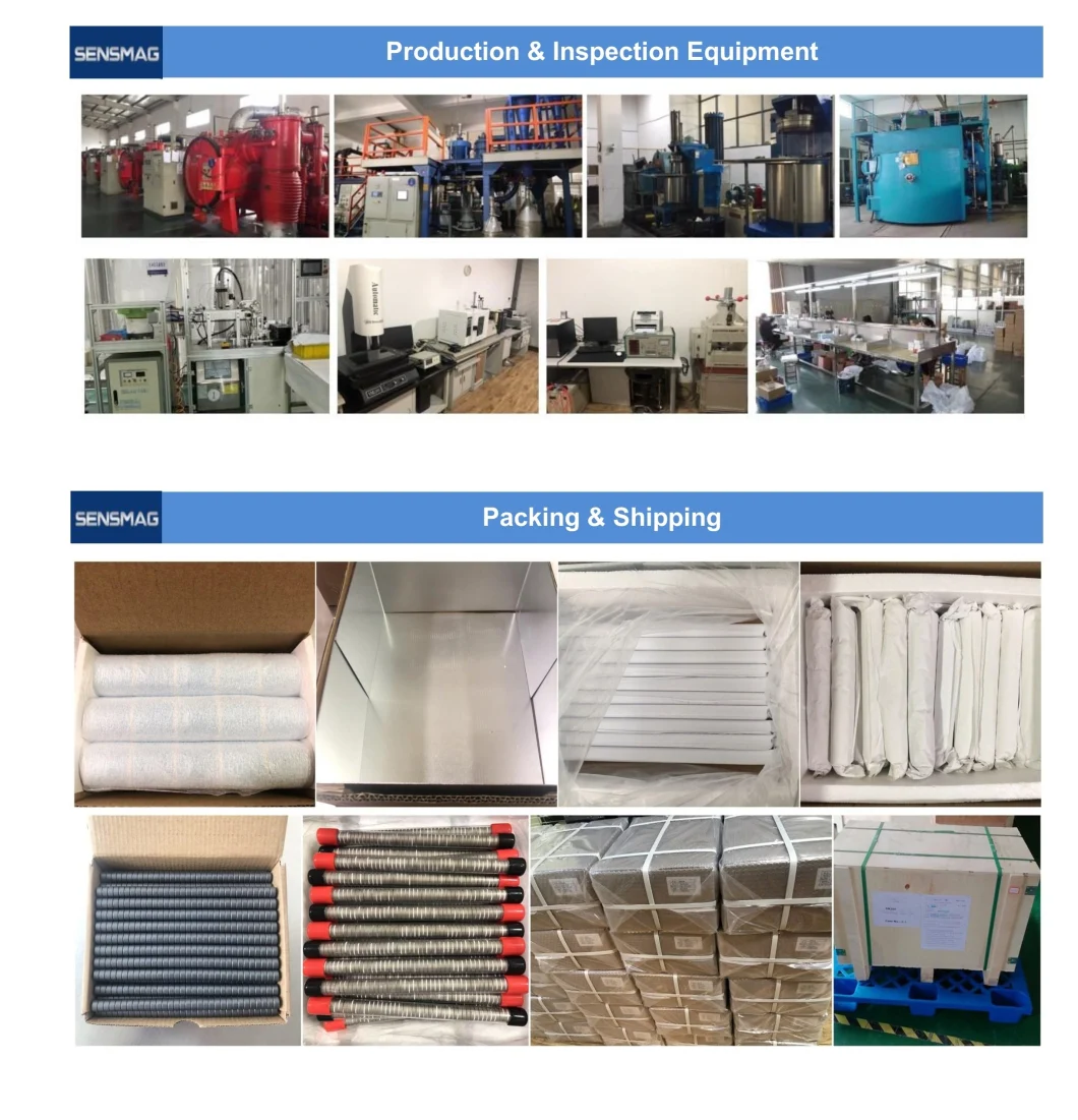 Permanent Sintered Ferrite Magnet Zinc Steel Channel Assembly