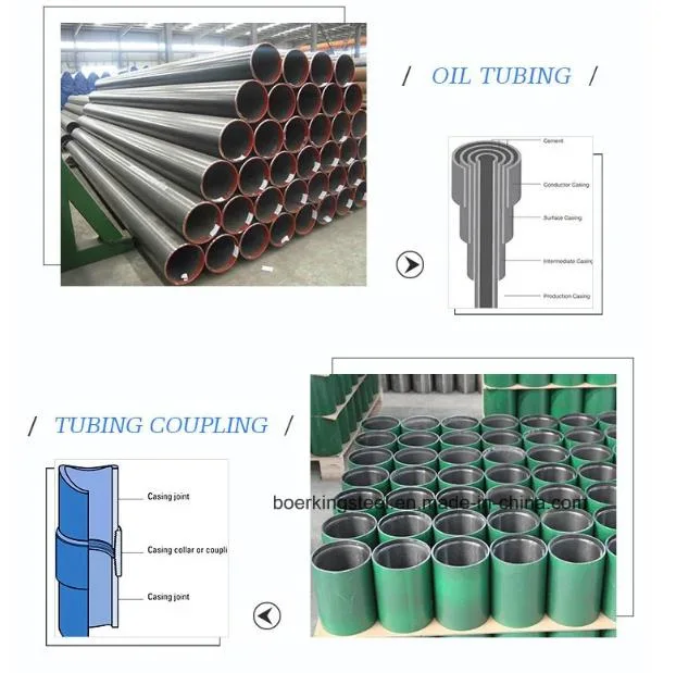 Oil Tube and Casing API 5CT J55 K55 N80 Psl1 OCTG Casing Pipe Casing Tube