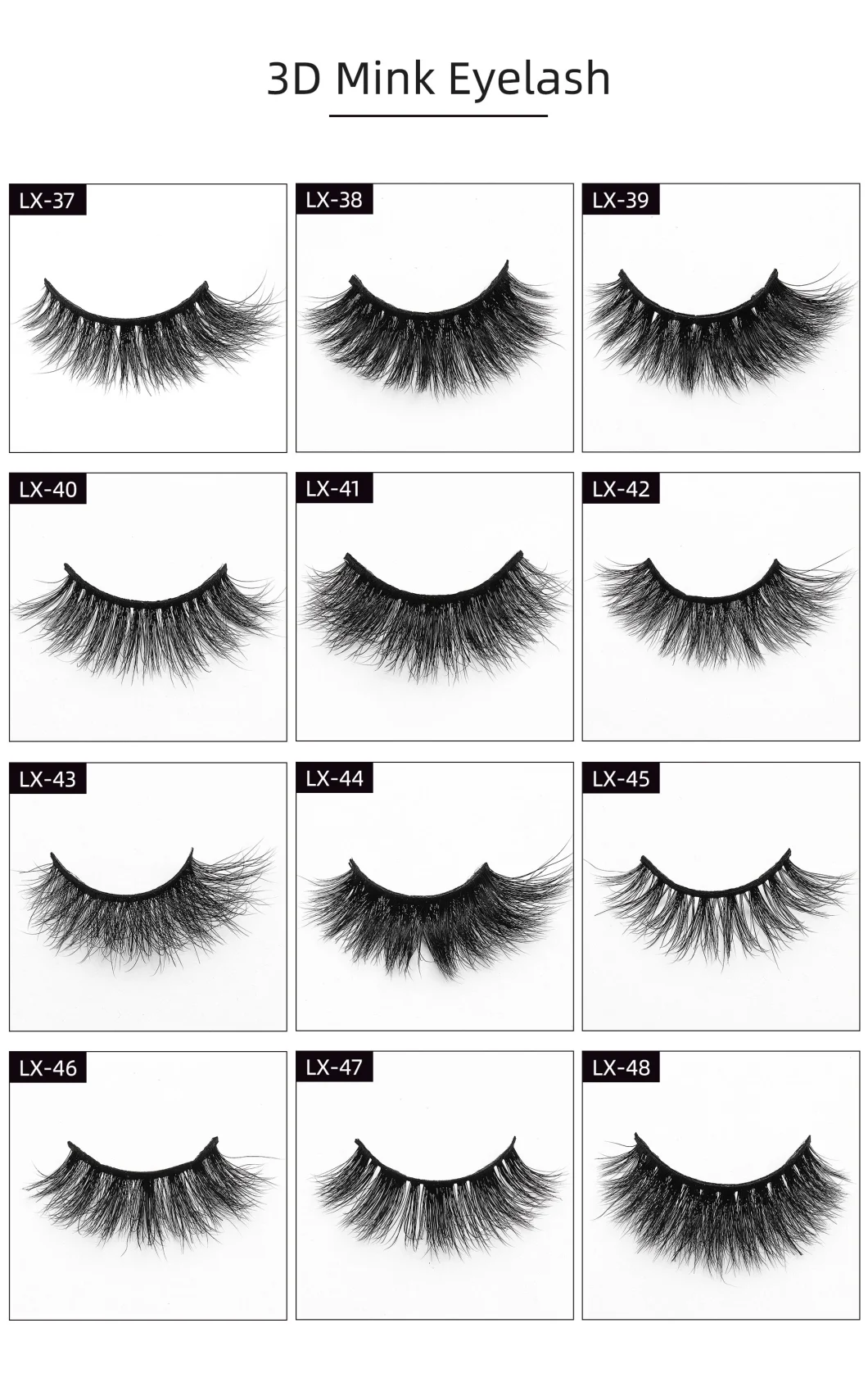 New Style Natural Long Thick False Eyelashes Hand Made with Magnetic Box Eye Makeup Tools