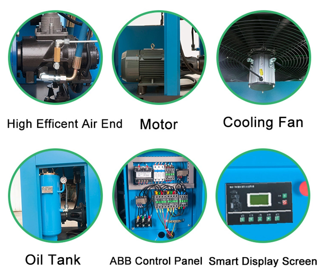 Manufacturers Direct 100HP 75kw Permanent Magnet VSD Screw Air Compressor with Inverter