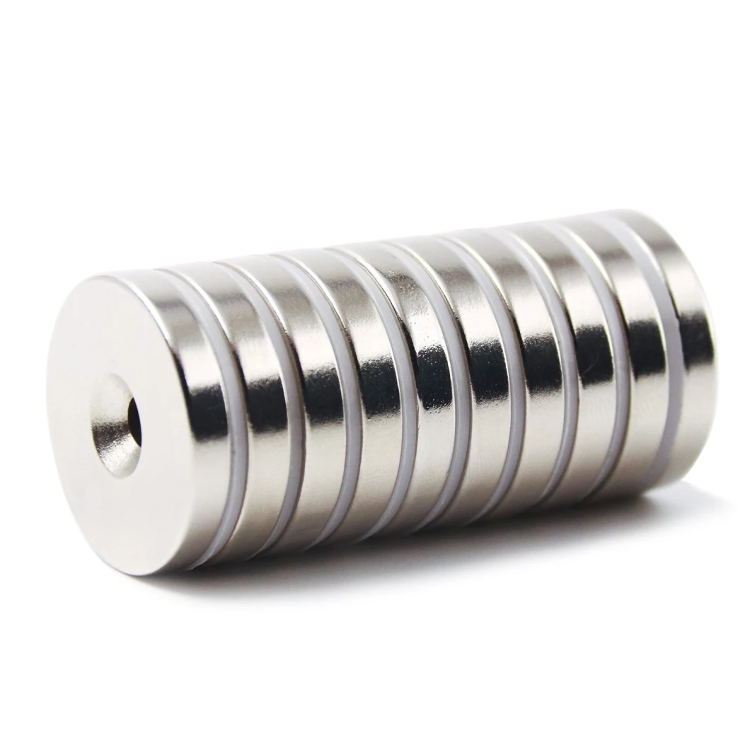 Countersunk Strong N52 Sintered Permanent Neodymium Magnet with Hole