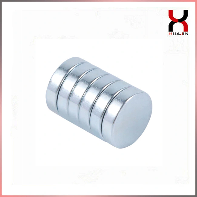 Strong Zinc Coating Disc Neodymium Magnet (N35, N38, N42, N45)