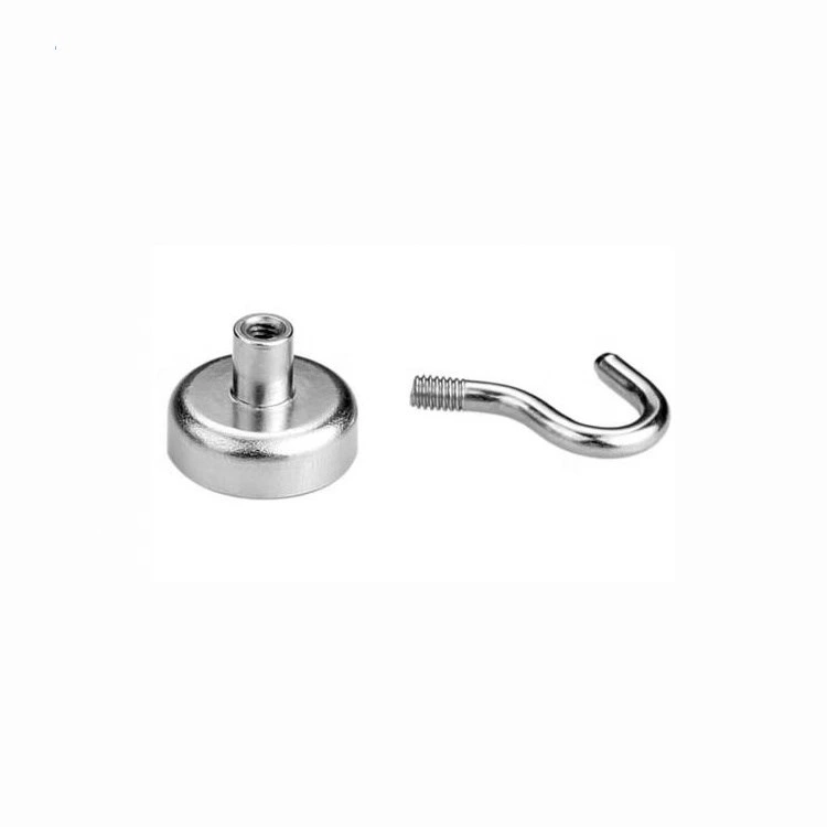 Magnetic Hooks Powerful Heavy Duty Permanent Neodymium Magnet Pot Assembly