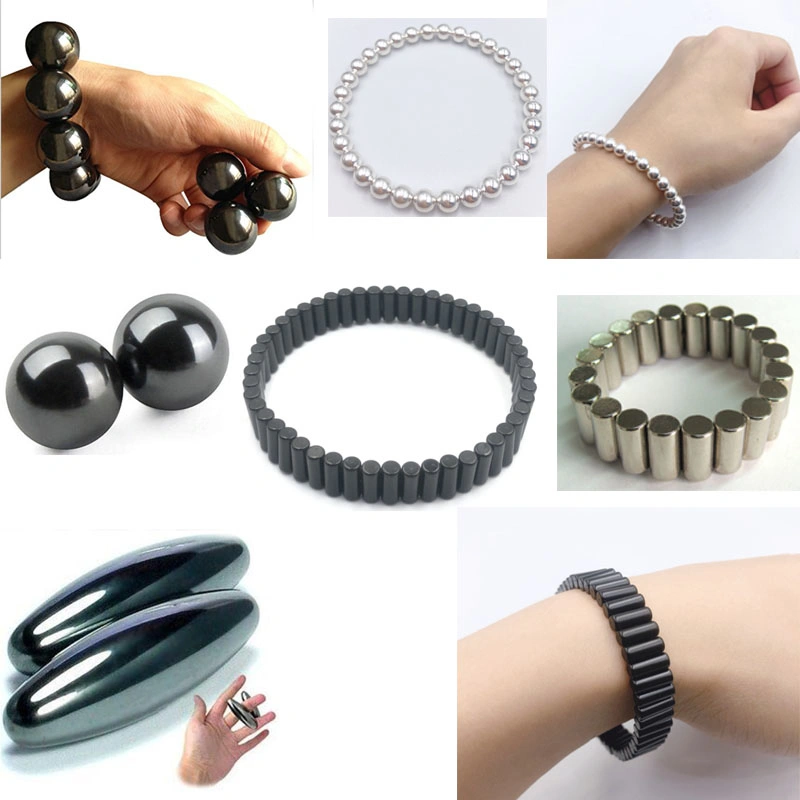 N45 Strong Neodymium Cylinder Shaped Magnetized Bracelet Magnets