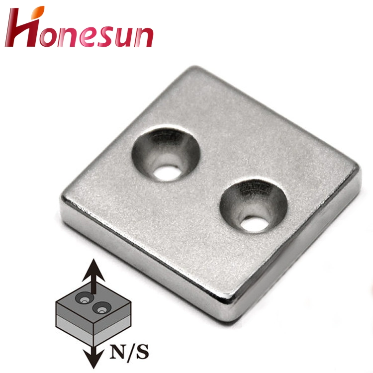 Customized Neodymium Magnet Sintered Countersunk Hole Magnet NdFeB