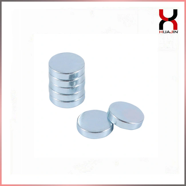 Strong Zinc Coating Disc Neodymium Magnet (N35, N38, N42, N45)