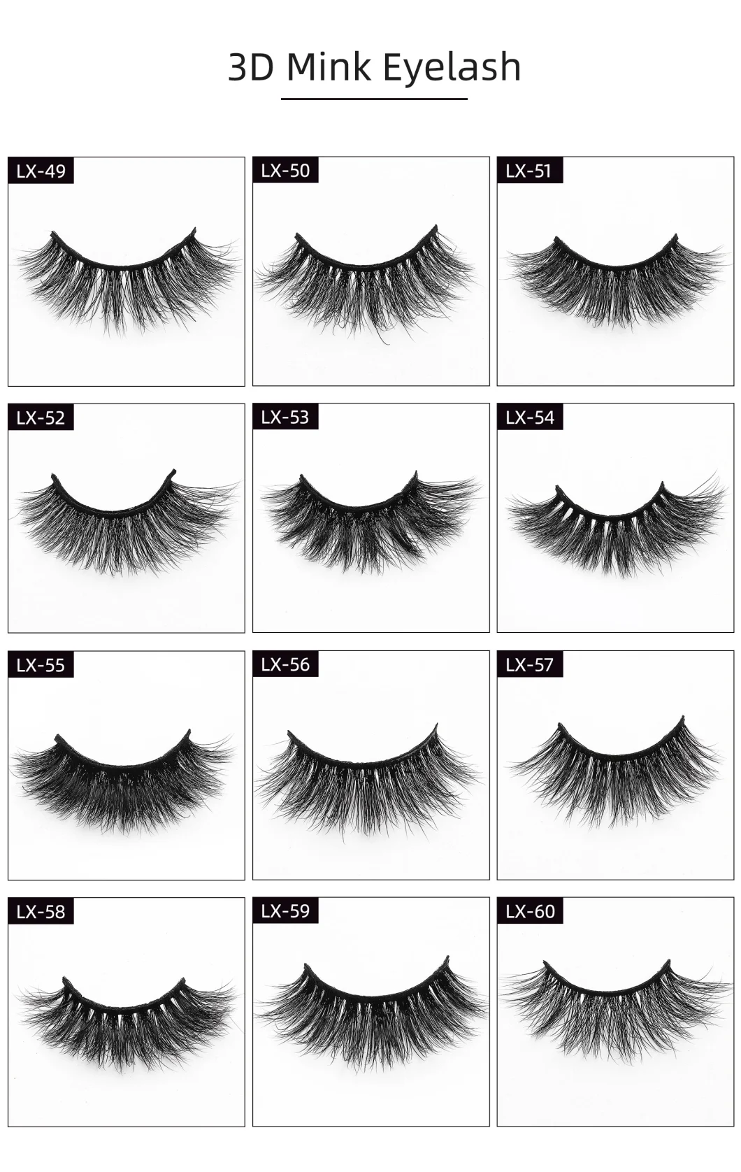 New Style Natural Long Thick False Eyelashes Hand Made with Magnetic Box Eye Makeup Tools