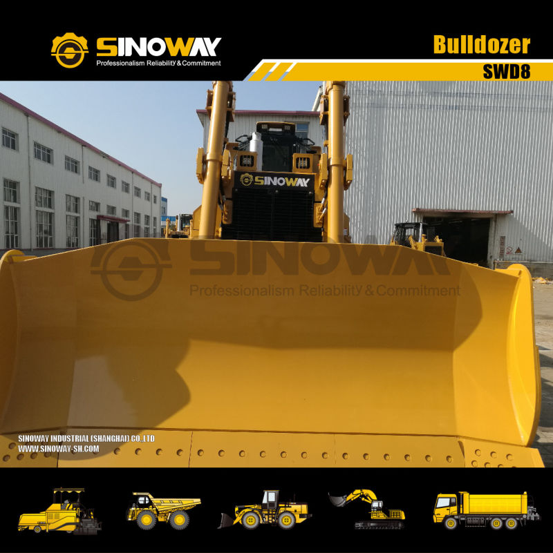 Heavy Crawler Bulldozer 350HP Elevated Sprocket Track 11.2m3 Dozer