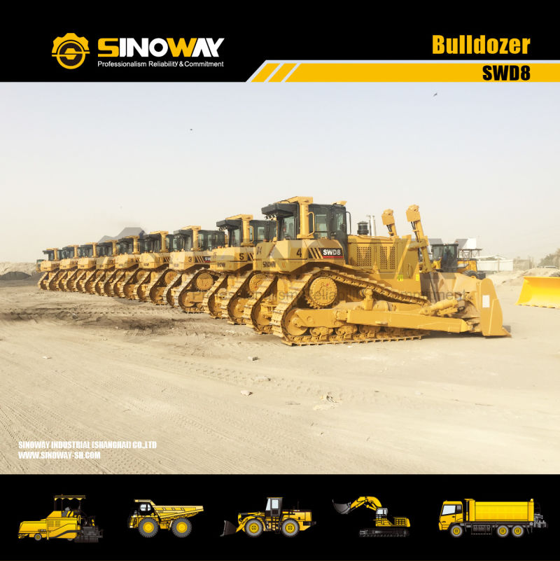 Heavy Crawler Bulldozer 350HP Elevated Sprocket Track 11.2m3 Dozer