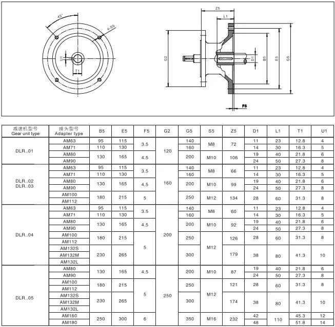 High Performance R Series Helical Gearmotor with Solid Output Shaft