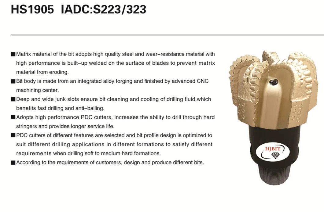 12 1/4'' 311mm Diamond PDC Drill Bit, Oil Rig