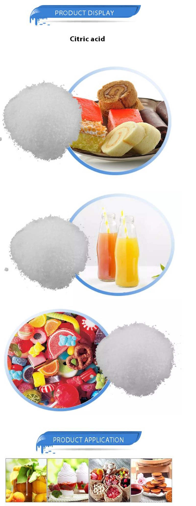 Food Grade Citric Acid Anhydrous Food Grade From Chinese Supplier