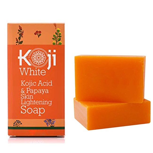 Kojic Acid & Papaya Soap Bleaching Skin Whitening Brightening Soap Smooth Face & Body for Black Skin