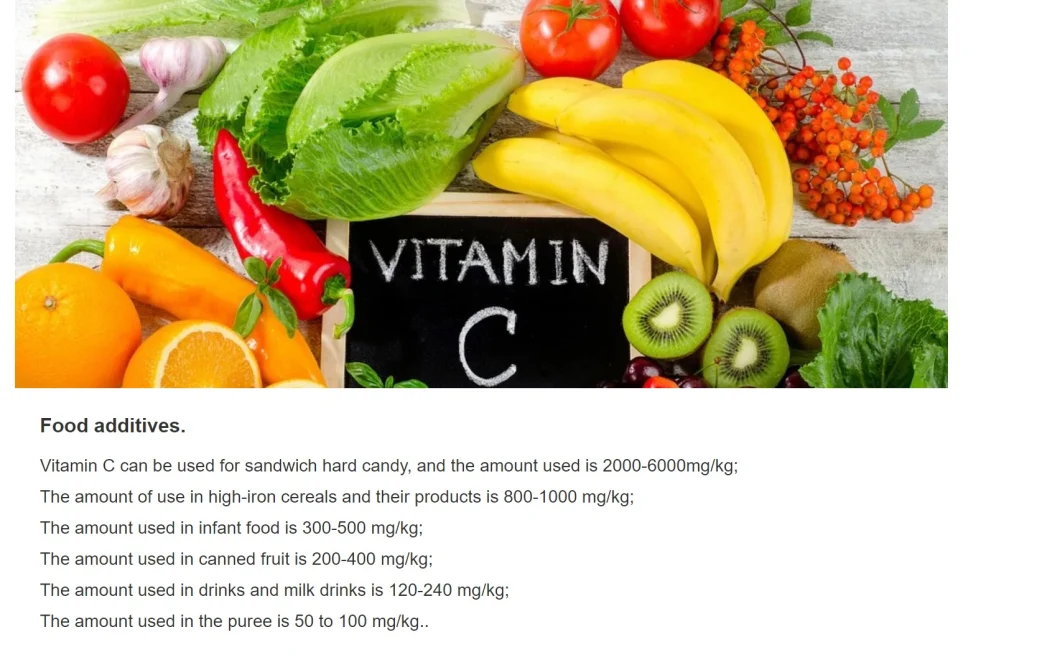 Vitamin C Powder, Ascorbic Acid Vitamin C Powder, Food Grade Ascorbic Acid Vitamin C Powder, Food Grade Vitamin C Soluble Powder, C Powder Vitamin