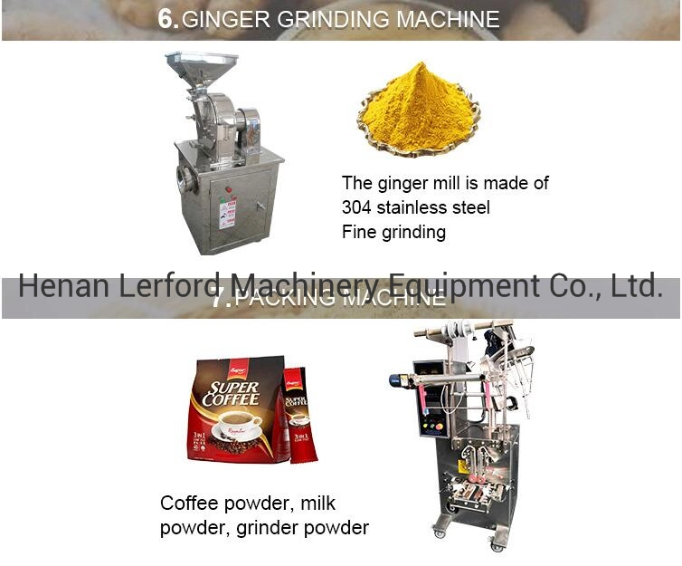 Garlic Powder Making Machine Ginger Cutting Washing Drying Machine