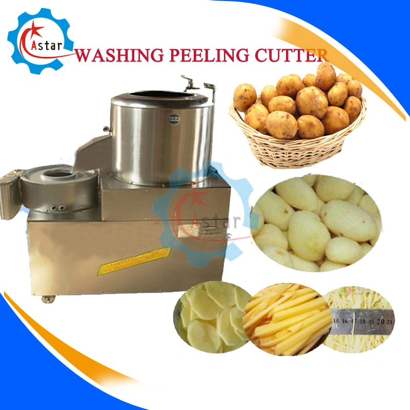 1000kg/H Output Steel Brush Roller Cassava Washer Machine