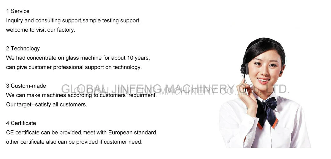 (JFB-361) 10 Motor Automatic Glass Straight Line Bevel Grinding Machine for Glass Processing
