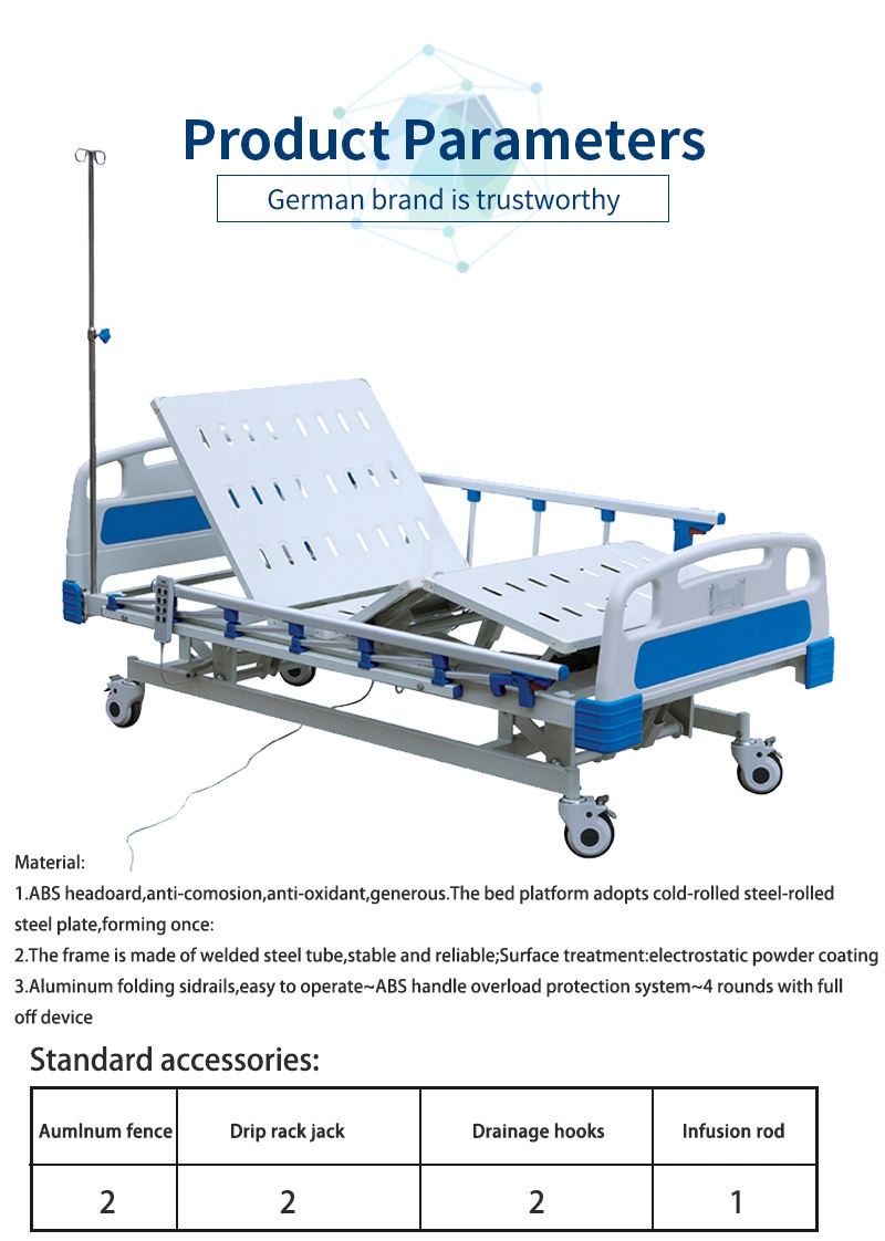 Simple Electrical Hospital Bed with Two Functions Cheap Sick Bed (TN-821)