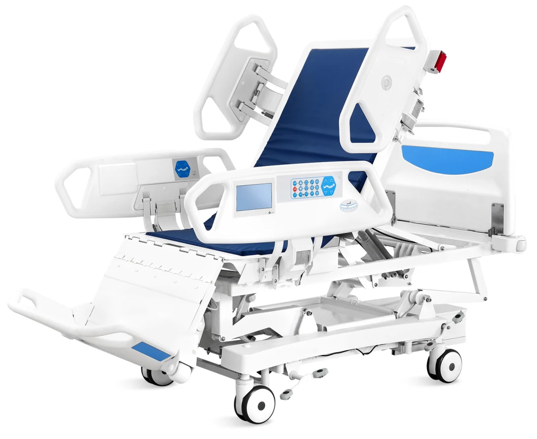 11 Functions Hospital Bed Multi-Functions Ward Bed with Night Light & Back-up Battery Multi-Functions Patient Bed ICU Bed