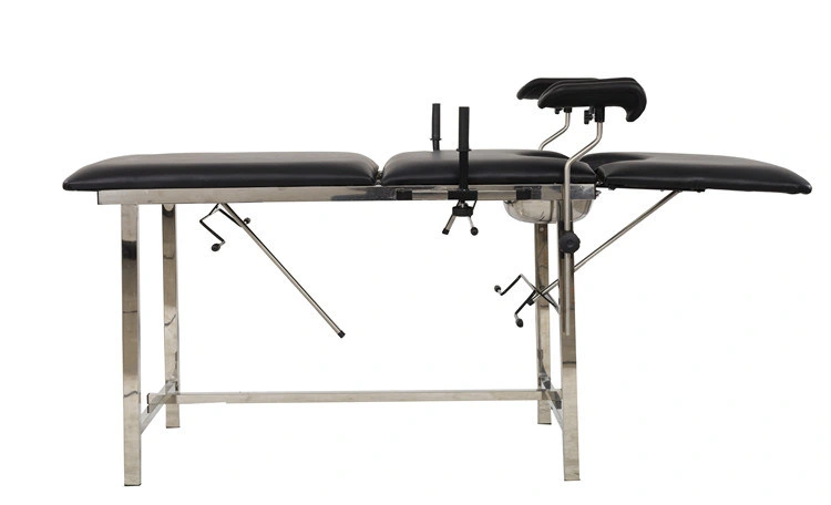 Hospital Equipment Manual Gynecology Examination Chair Delivery Bed Obstetric Exam Table