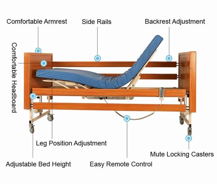 Lift up and Down Electric Medical Bed for Patience