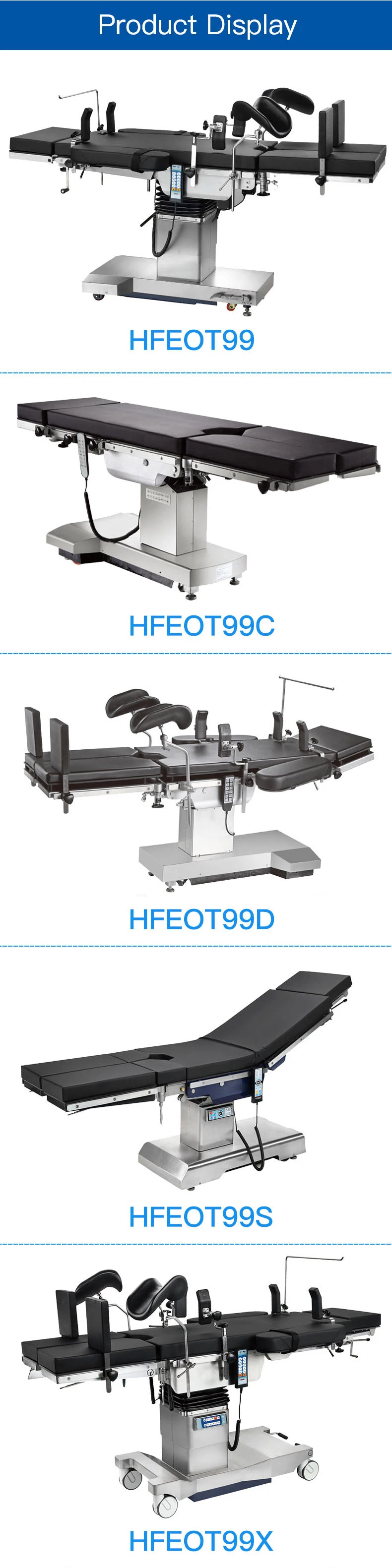 Medical Products Surgical Room Equipment Electric Folding Hospital Bed Parts (HFEOT99)