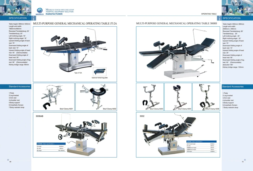 Electric Medical Bed Hospital Image Integrated Operation Table (Model ECOH29)