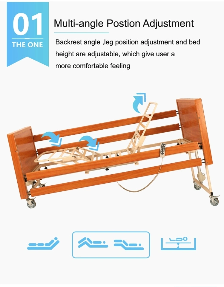 Lift up and Down Electric Medical Bed for Patience