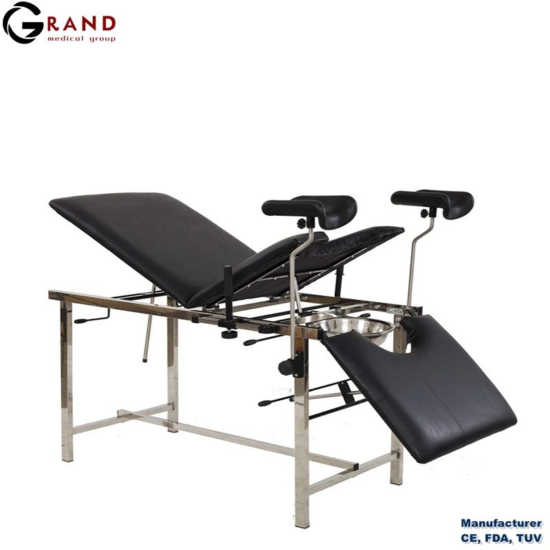 Hospital Equipment Manual Gynecology Examination Chair Delivery Bed Obstetric Exam Table