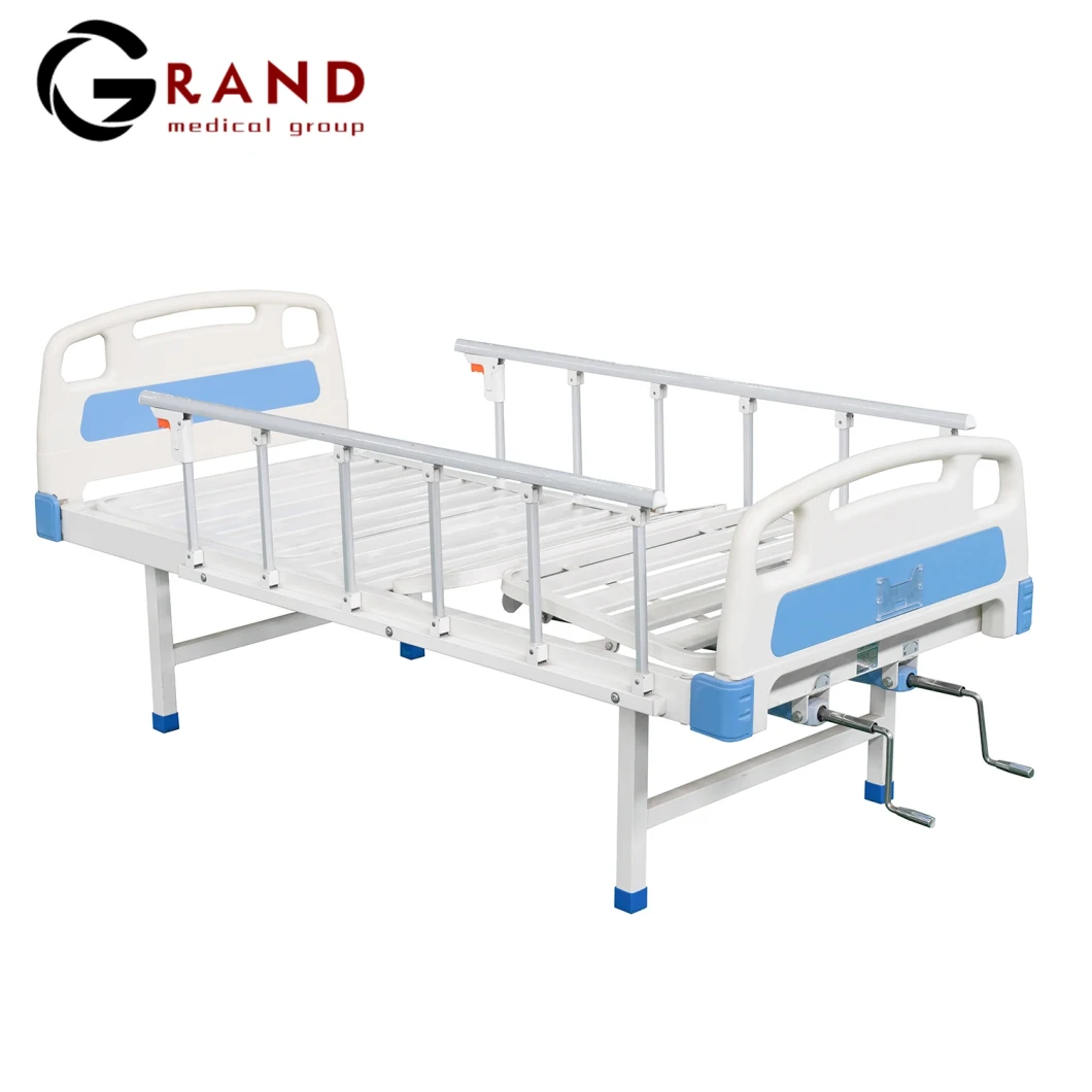 CE ISO FDA Approved Simple Manual Hospital Medical Patient Nursing Bed for Equipment Hospital Furniture