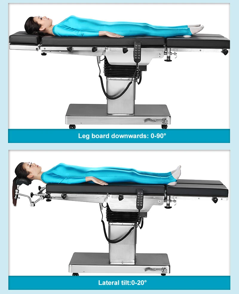 FDA Certification Low Price Adjustable Hospital Bed Table