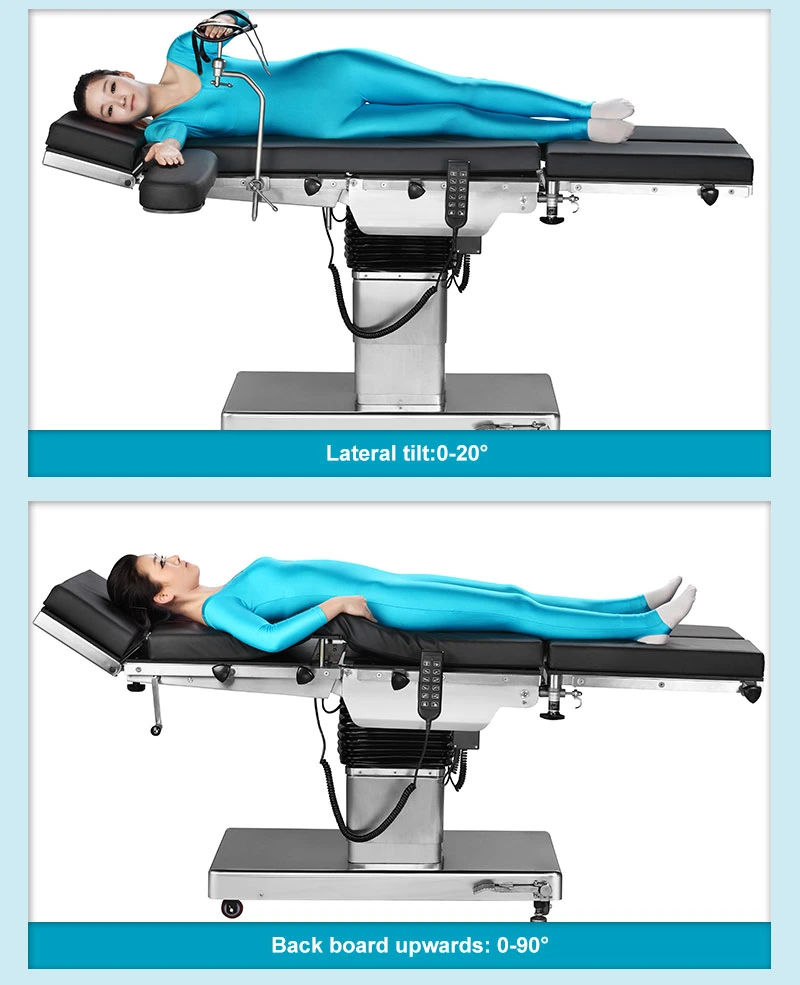 FDA Certification Low Price Adjustable Hospital Bed Table