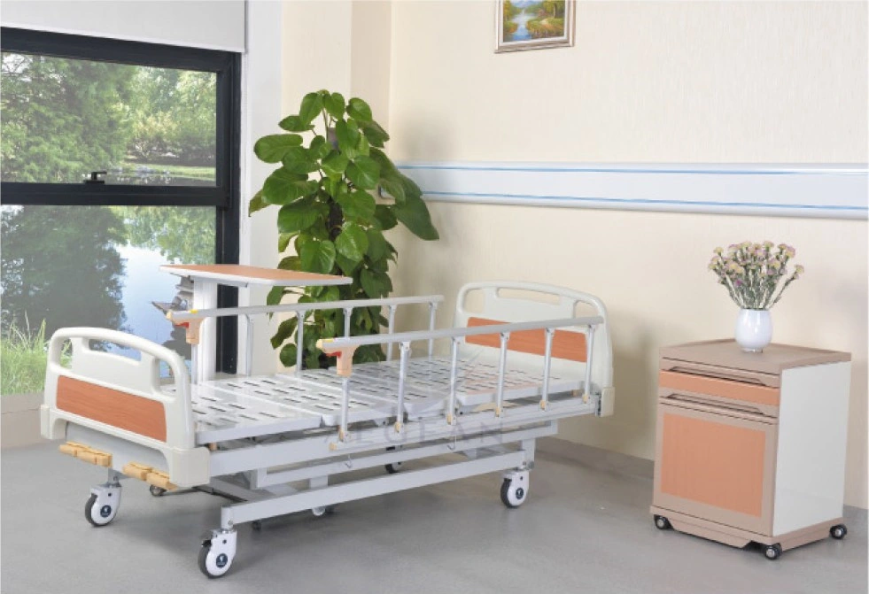 AG-BMS001 Ce & ISO Approved Five Functions with ABS Headboard Manual Hospital Bed