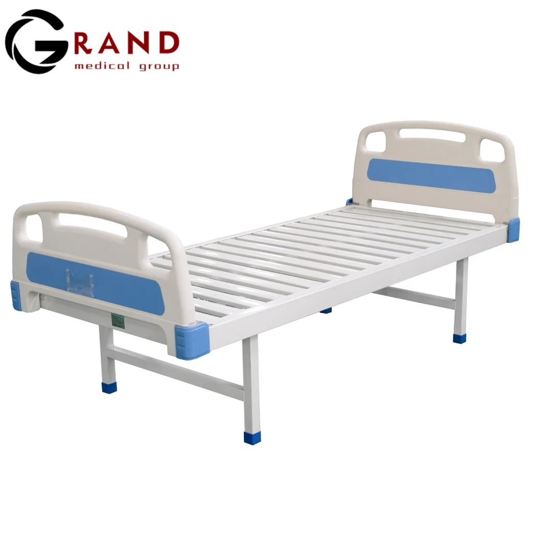 CE ISO FDA Approved Simple Manual Hospital Medical Patient Nursing Bed for Equipment Hospital Furniture