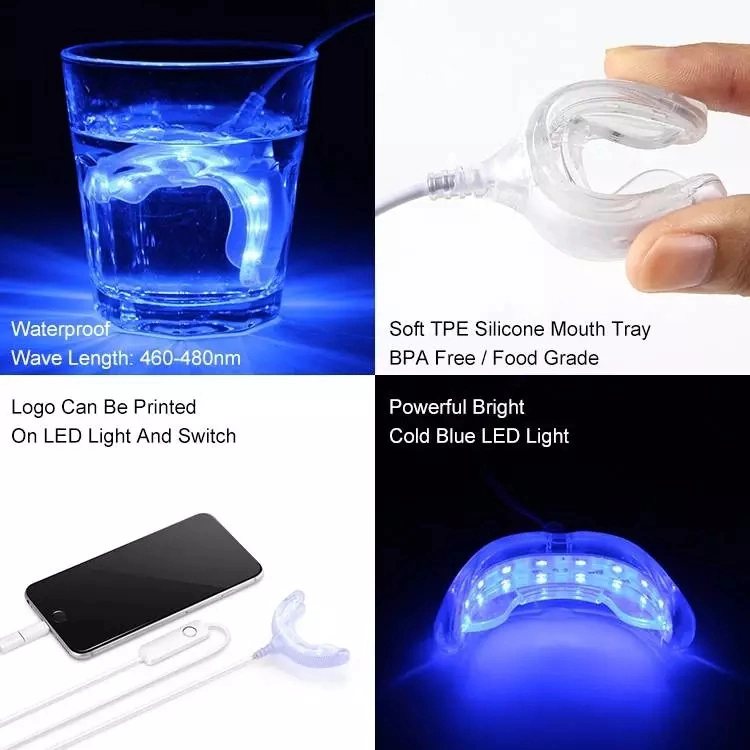 Dental Professional 35% Hydrogen Peroxide Gel 1 Set Advance USB LED Teeth Dental Whitening Home Kit