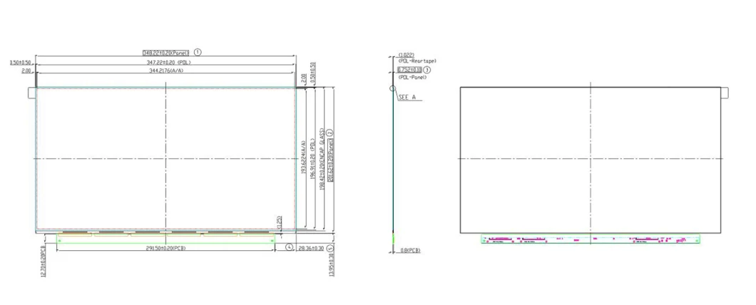 2160X3840 High Resolution 15.6 Inch Big Color OLED with RM98110 IC