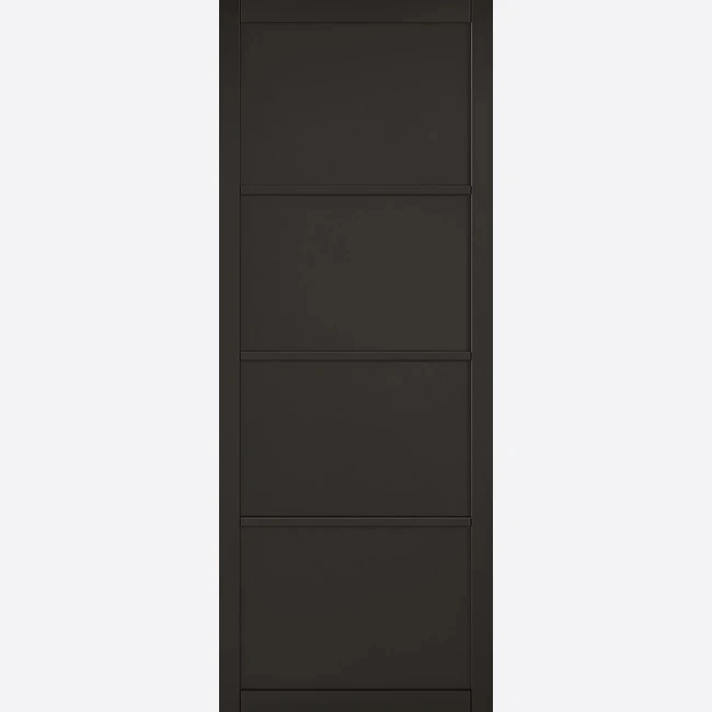 Bespoke Internal Doors 4 Panel Black Primed Door