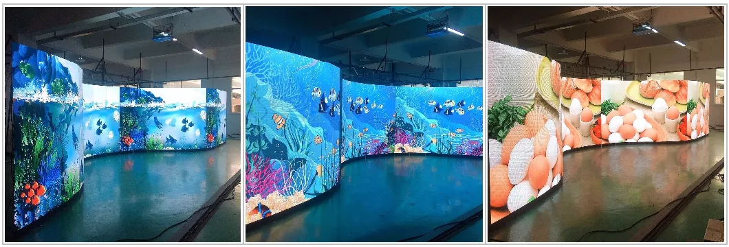 Indoor Fixed Installation LED Display P3 Small Pitch Video Wall Curved Straight Surface LED Screen