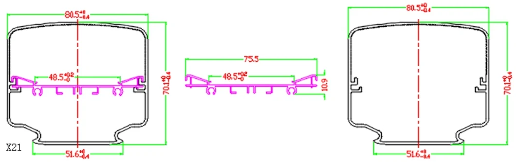 High Lumens Explosion Proof IP65 Waterproof Outdoor Light 40W LED Tri-Proof Linear Light