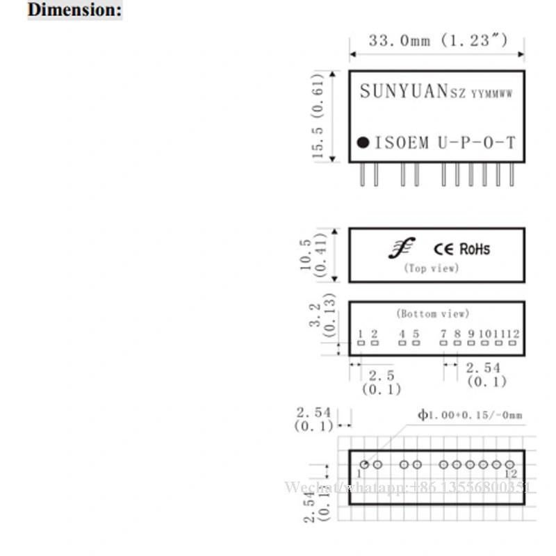 Power Monitoring Control and Medical Equipment Safety Bar DC Current Voltage Signal Isolator