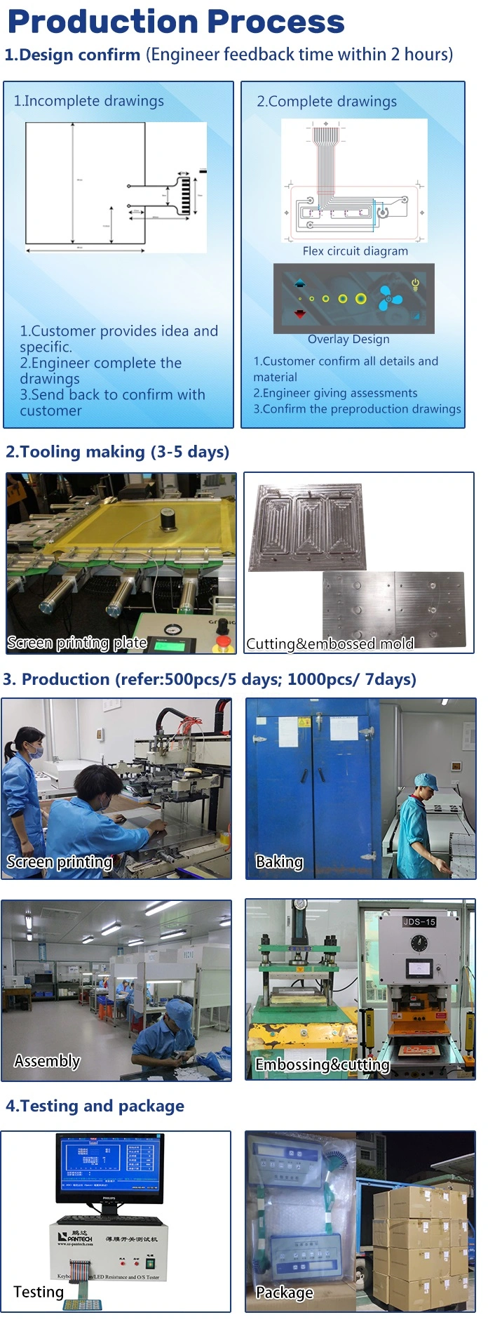 Resistive Film Pressure Sensor Intelligent Fsr Force and Tactile Sensors Measurement Flexible Pressure Sensor